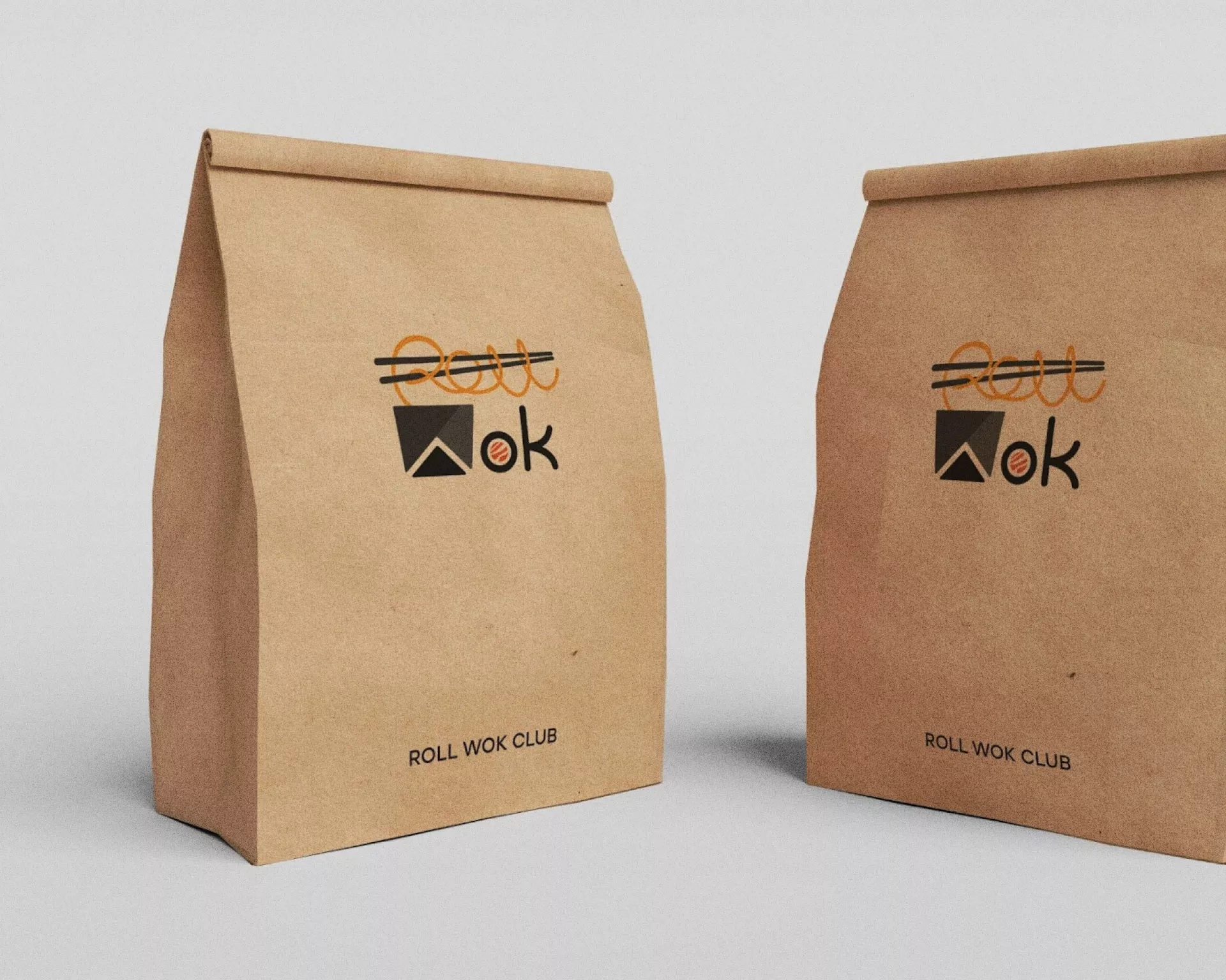 Создание дизайна упаковки суши-бара «Roll Wok Club» в Дальнегорске